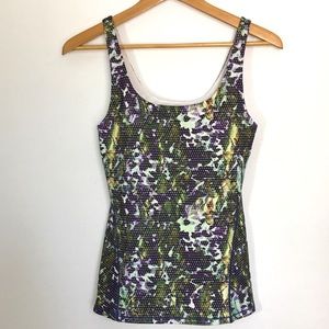 LULULEMON Floral Sport Pistachio Tank Top
